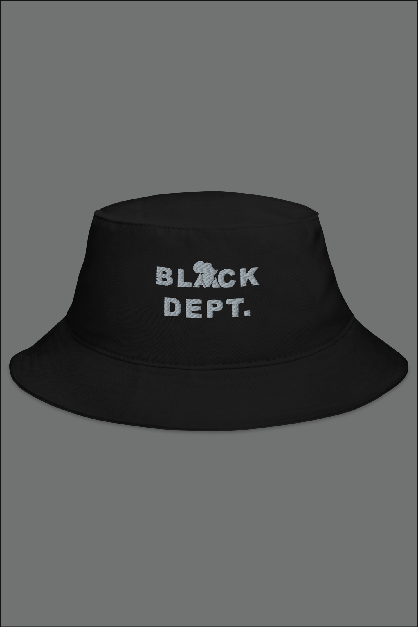 BLVCK DEPT. SIGNATURE BUCKET HAT: STITCHED STORIES