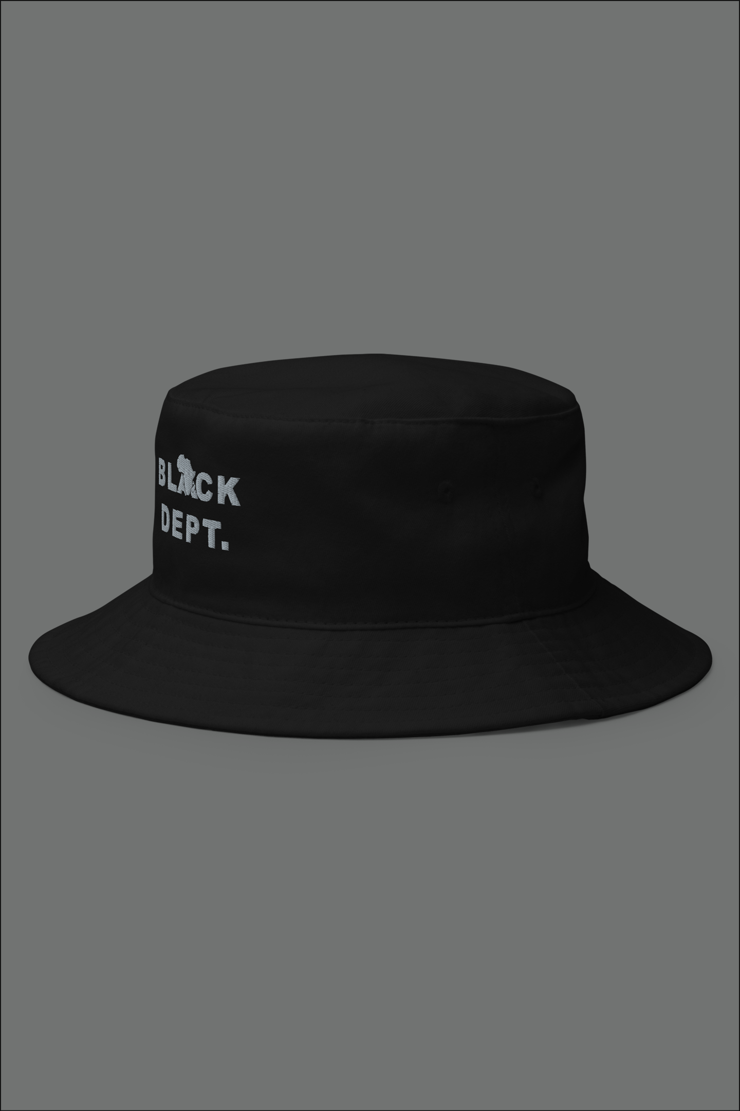 BLVCK DEPT. SIGNATURE BUCKET HAT: STITCHED STORIES