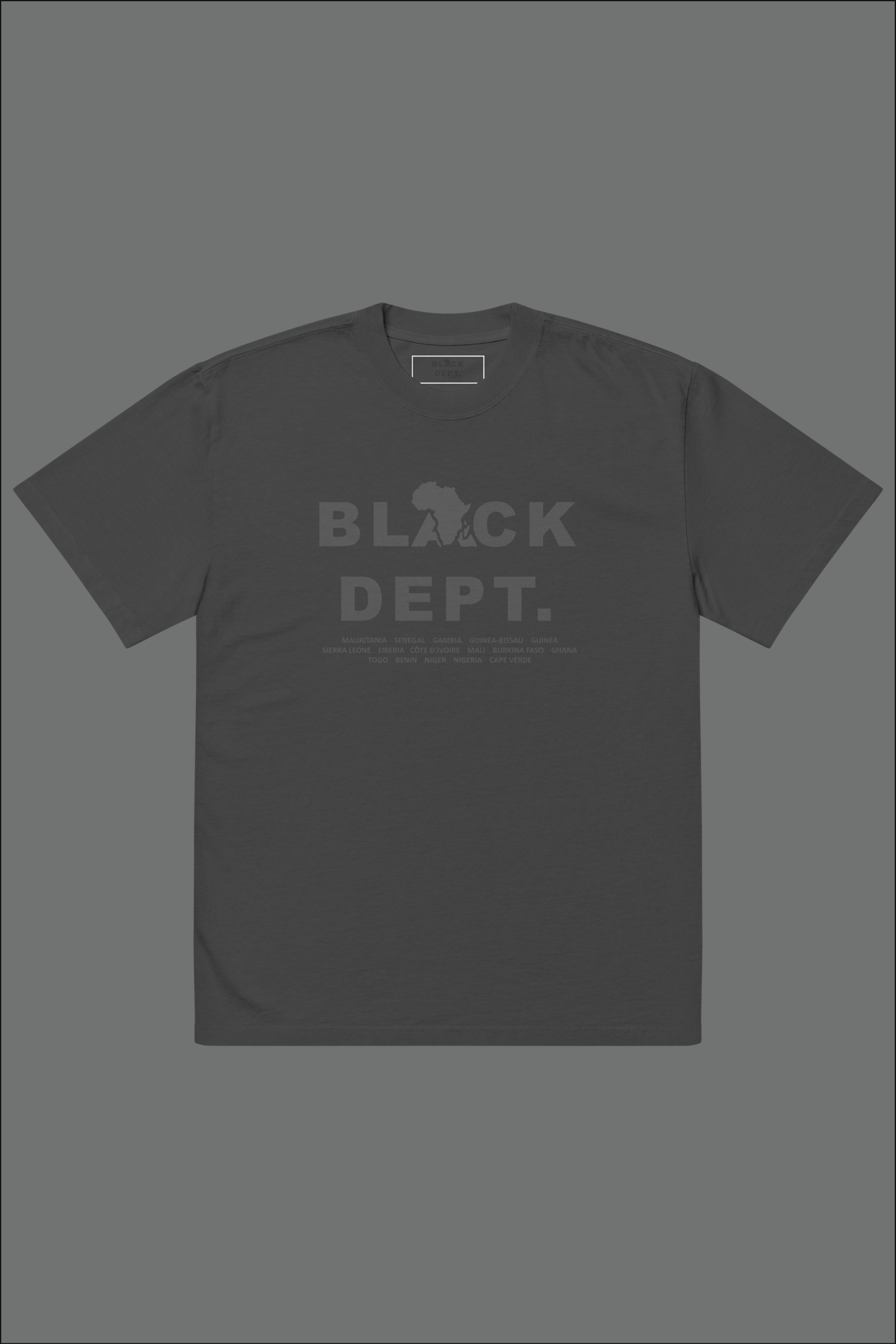 BLVCK DEPT. WEST AFRICA OVERSIZED ESSENCE TEE: THE CORE IDENTITY - UNISEX