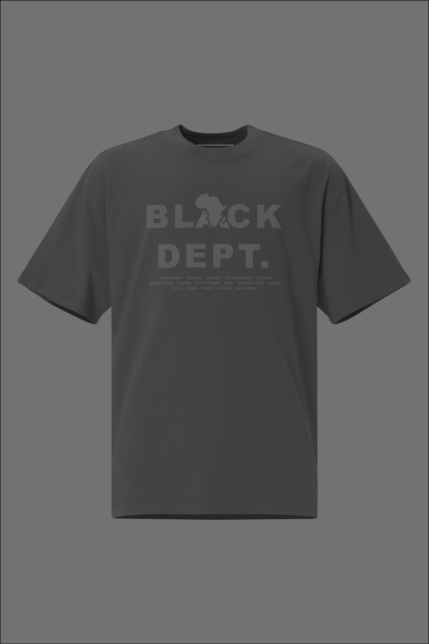 BLVCK DEPT. WEST AFRICA OVERSIZED ESSENCE TEE: THE CORE IDENTITY - UNISEX