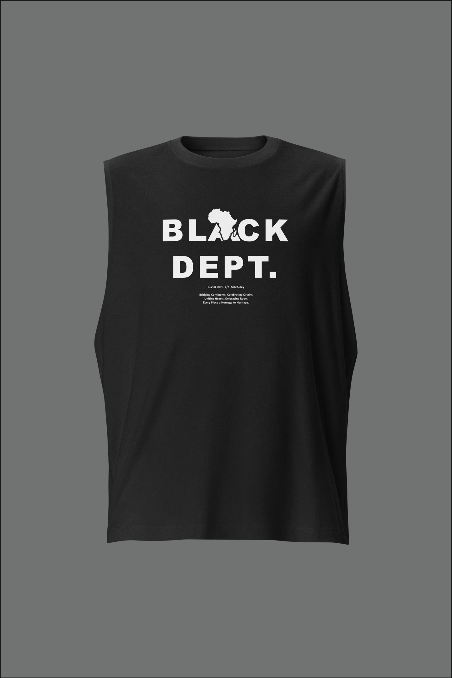 BLVCK DEPT. ESSENCE TANK TOP: EVERYDAY HERITAGE