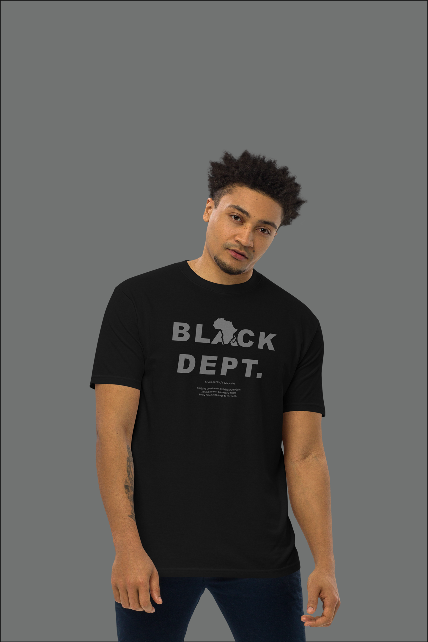 BLVCK DEPT. EMBLEM TEE: THE SIGNATURE SERIES - UNISEX