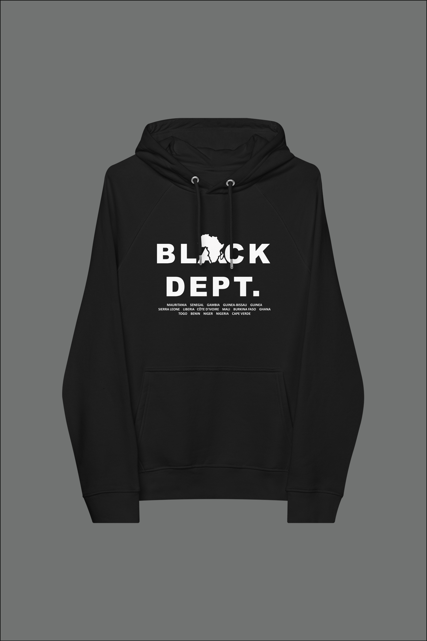 BLVCK DEPT. WEST AFRICA HOODIE: THE ESSENTIAL - UNISEX