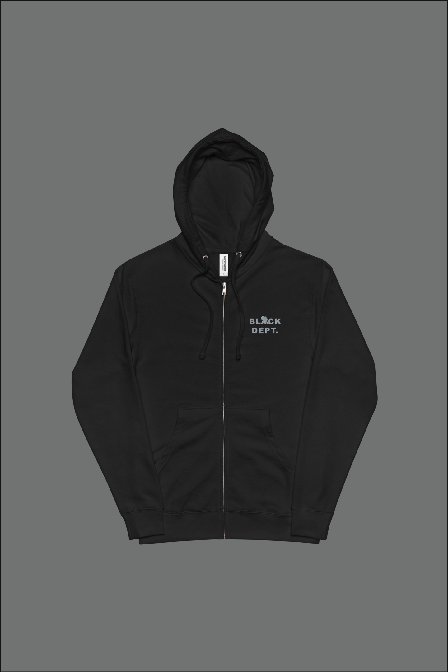 BLVCK DEPT. SIGNATURE ZIP EMBROIDERED HOODIE: THE ESSENTIAL – UNISEX