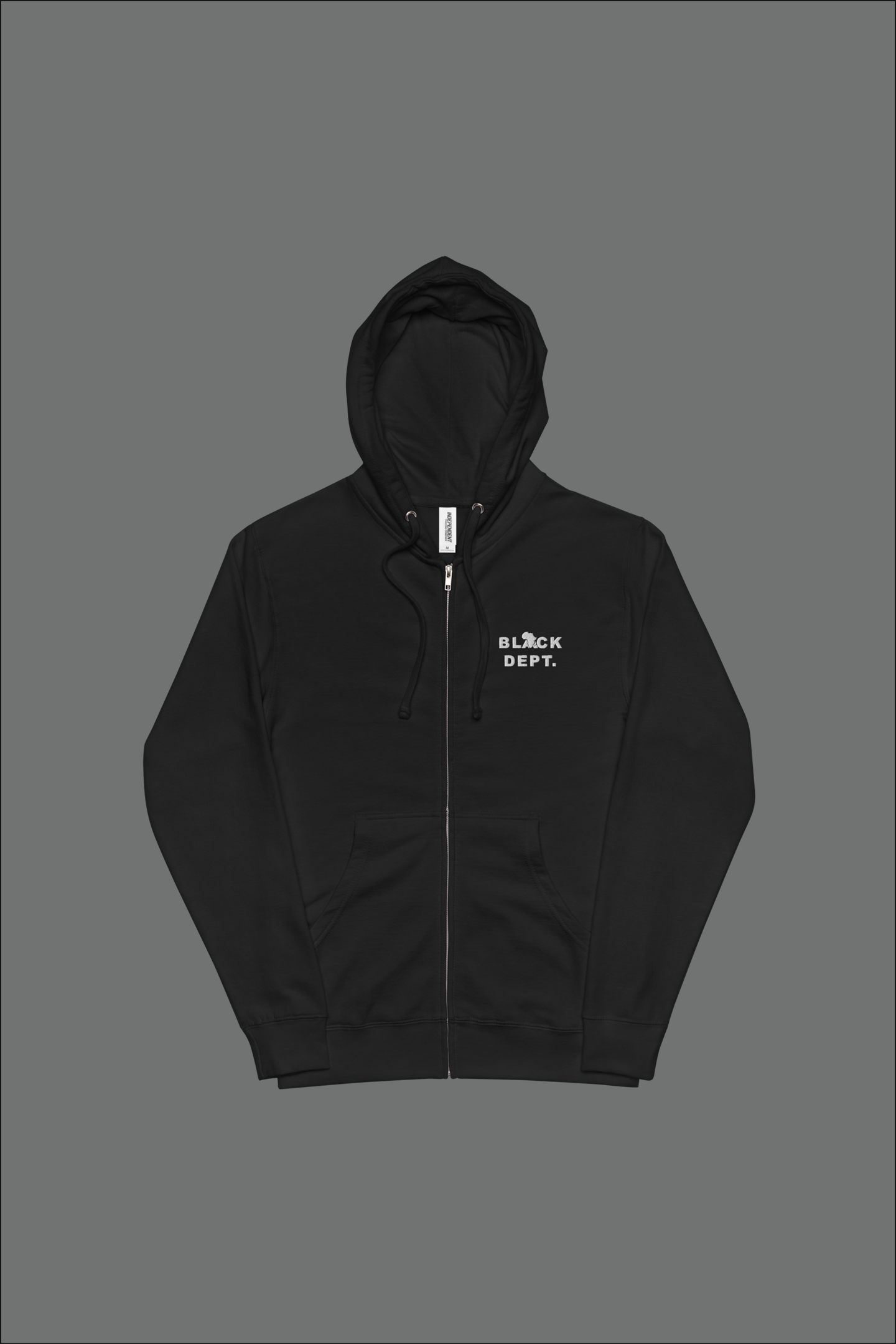 BLVCK DEPT. SIGNATURE ZIP EMBROIDERED HOODIE: THE ESSENTIAL – UNISEX