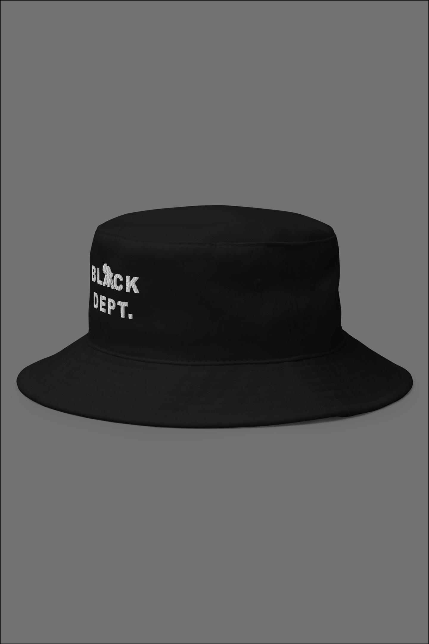 BLVCK DEPT. ESSENCE BUCKET HAT: STITCHED STORIES